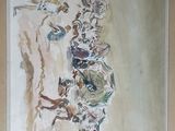 a picture of a painting on the wall of a room