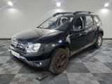 a picture of a black dacia parked in a garage