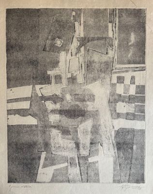 un vieux dessin en noir et blanc représentant un homme assis à une table