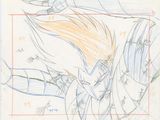 drawing of a dragon with a long tail and a long tail