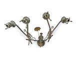 four light wall sconce in the shape of a flower