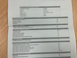 a sheet of paper that has some information on it