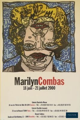 L'affiche de « Marilyn Combats » est accrochée au mur.