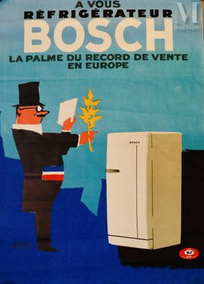 Paul COLIN (1892-1985) Réfrigérateur Bosch