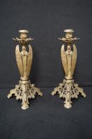 2 chandeliers religieux en bronze et laiton – soutenus par d… (photo 3)