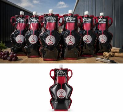 Lot de 6 bouteilles de vin merlot et caladoc de 1,5 L chacun…