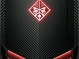 a close up of a computer with a red light on it