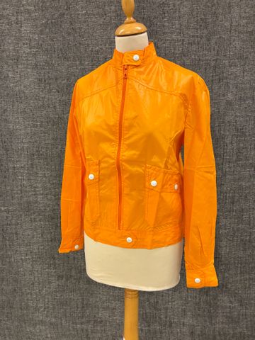 VINTAGE – Veste légère imperméable jaune. Quelques tâches. Taille...