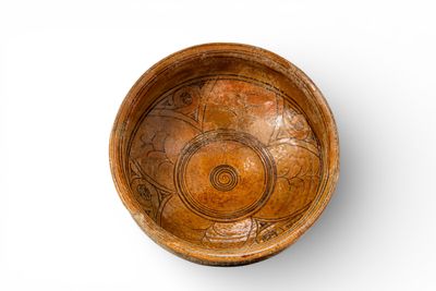 Calice Byzantin EN CÉRamique Sgraffite Avec Motif Floral - E…