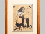 tableau représentant un homme et une femme debout l'un à côté de l'autre