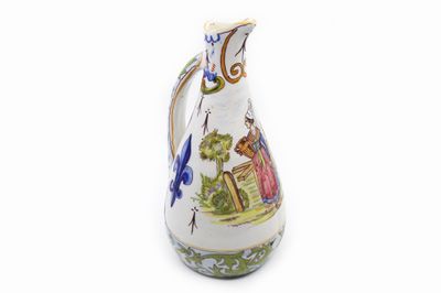 DESVRES - FOURMAINTRAUX Frères (1879-1887) Pichet en faïence…