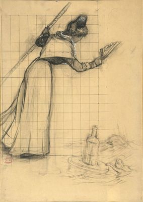 MONTENARD Frédéric, 1849-1926, L'arlésienne à l'éventail, de…