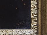 an image of a close up of a painting on a wall