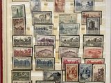 a book with a bunch of stamps on it