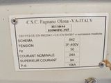 a label on the back of a sewing machine
