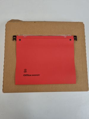 a picture of a piece of red paper on the wall