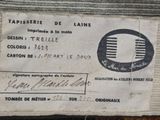 a label with a picture of a man on it