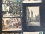 une vieille photo en noir et blanc représentant un tas de vieilles photos