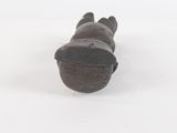 an image of a black cat figurine on a white background