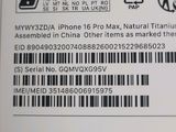 a label on the back of a cell phone