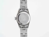 an image of a wrist watch with a white dial on a silver bracelet