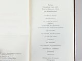 an open book with a list of items in it