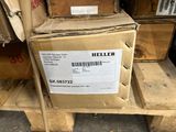 a stack of boxes on a pallet with a label on it