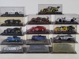 a lot of different models of cars in display cases