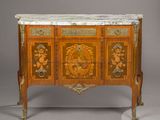 an image of a marble top chest of drawers