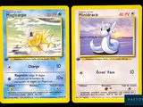two pokemon cards on the same side of each other