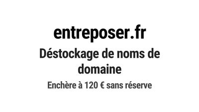Nom de domaine entreposer.fr. Catégorie: Services aux entrep…