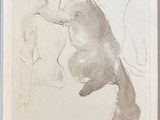 drawing of a cat and a dog on a white background