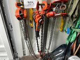 a couple of chains that are attached to a wall