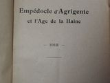 an open book with a black and white title on it