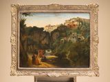 a picture of a painting on display in a museum