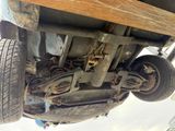 a close up of the underside of a vehicle