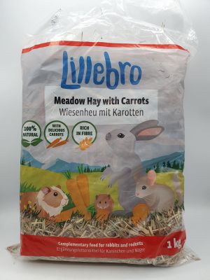 LILLEBRO - Foin de prairie aux carottes - 1kg - 100% Naturel…