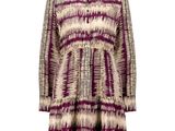 une photo d'une robe avec un motif tie-dye