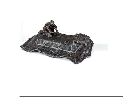 BERGMANN (attribué à). Figurine représentant un charmeur de …