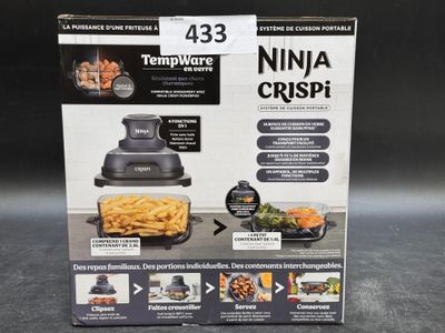 the box of the ninja crisper is open and ready to be used
