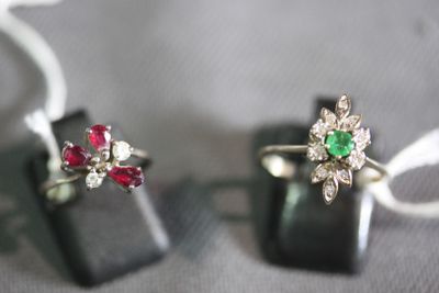 two rings that are sitting on top of each other