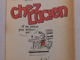 un livre sur lequel figure le dessin d'un chef cuisinier