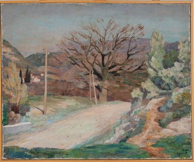 Edmond SIGRIST (1852-1947) : Route provençale.