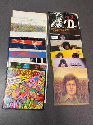 a lot of music cds on the table