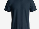 a men ' s v - neck t - shirt in dark blue