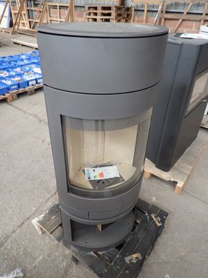 a stove that is sitting in the middle of the street