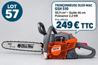 OLEO-MAC. Tronçonneuse thermique GSH 510