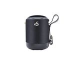 an image of a black speaker with a keychain attached to it