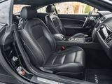 the interior of a car with black leather seats and black trims