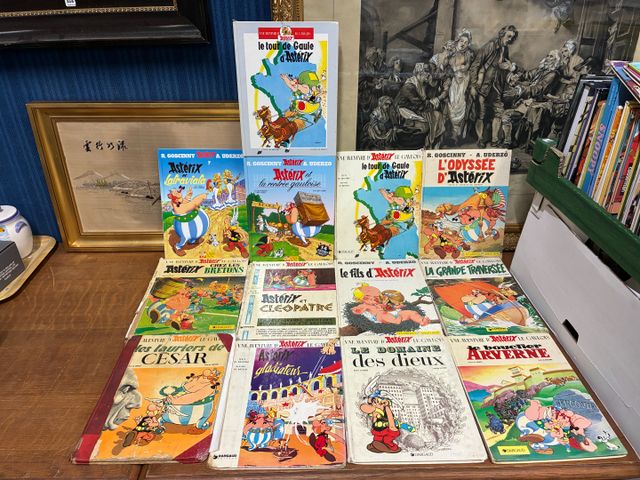 Bande dessinée – Astérix. 13 albums dont certains en mauvais état...